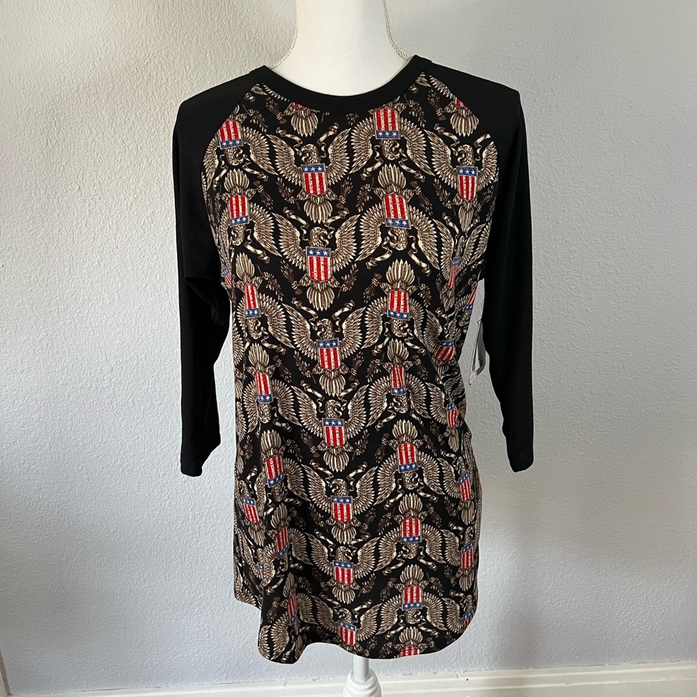 NWT Lularoe American Flag Eagle Randy